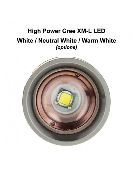 TrustFire Z5 Cree XM-L White 6500K 1000 Lumens 5-Mode Zoomable LED Flashlight (2x18650)