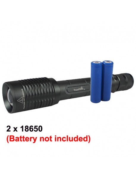TrustFire Z5 Cree XM-L2 1600 Lumens 5-Mode Zoomable LED Flashlight (2 x 18650)
