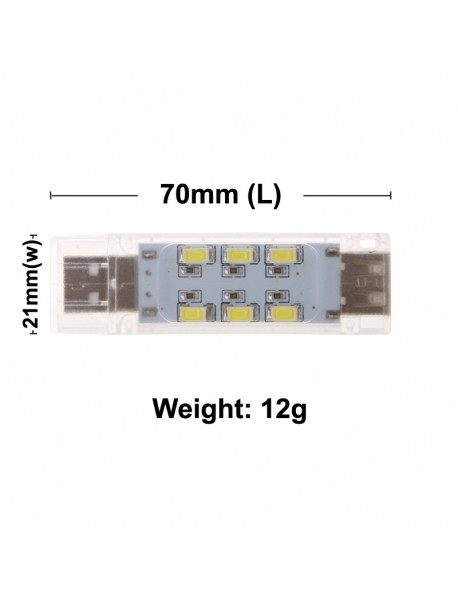 S29 Double Sided 12xLEDs USB LED Light (1 pc)