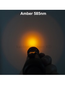 501B Cree XP-E2 Amber 585nm 1-Mode Jade Flashlight - Black ( 1x18650 )