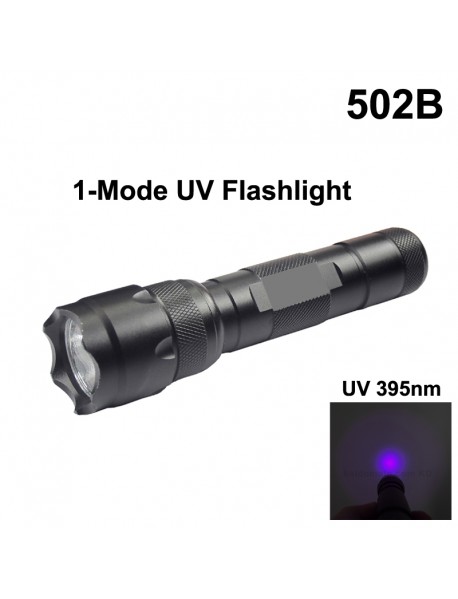 502B UV 395nm 1-Mode OP Flashlight (1 x 18650)