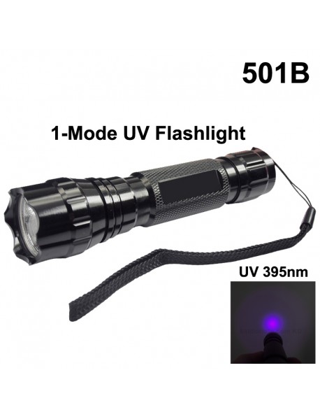 501B UV 395nm 1-Mode OP P60 UV Flashlight (1 x 18650)