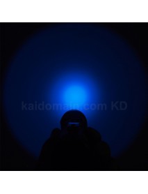 502B Cree XP-E2 Blue 470nm 3V - 4.5V 3-Mode OP P60 LED Flashlight - Black ( 1x18650 )