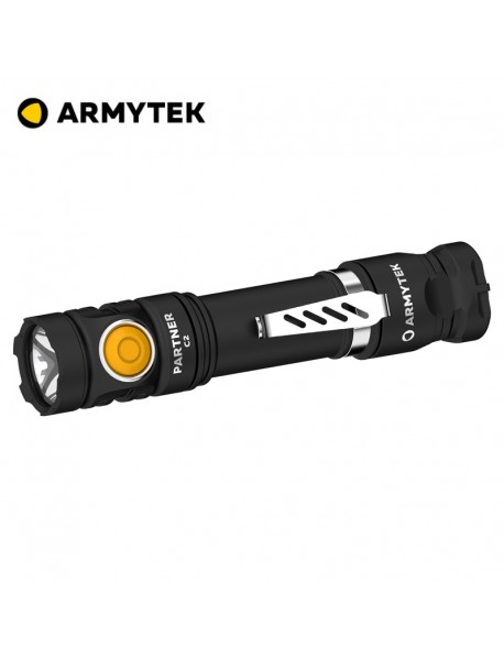 Armytek Partner C2 XP-L 1100 Lumens 5-Mode Magnet USB Rechargeable 18650 Flashlight