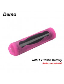 1x 18650 Silicone Battery Storage Case 80mm (L) x 20mm (D)