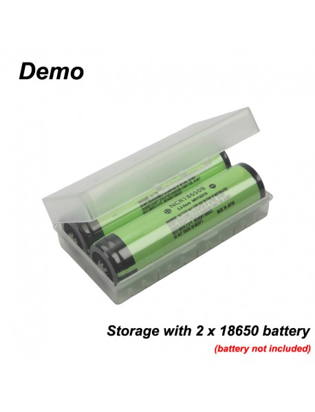 2 x 18650 Battery Storage Box