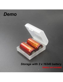 2 x 16340 Battery Storage Box