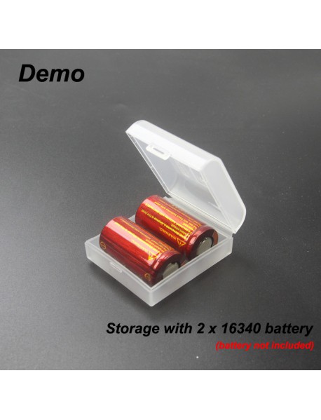 2 x 16340 Battery Storage Box