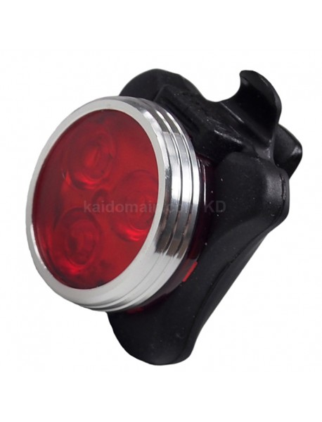 3 x LED 4-Mode Red USB Rechargeable Safety Bike Rear Light - Red and Black