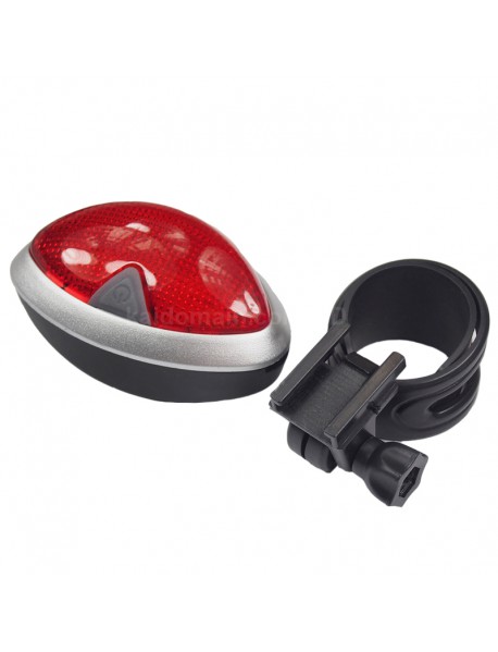 ZH1108 5 x RED LED 7-Mode Safety Bike Tail Light with Mount - Black ( 2xAAA )