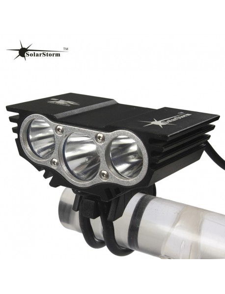 SolarStorm X3 3x XM-L2 LED 3000 Lumens 4-Mode Bike Front Light