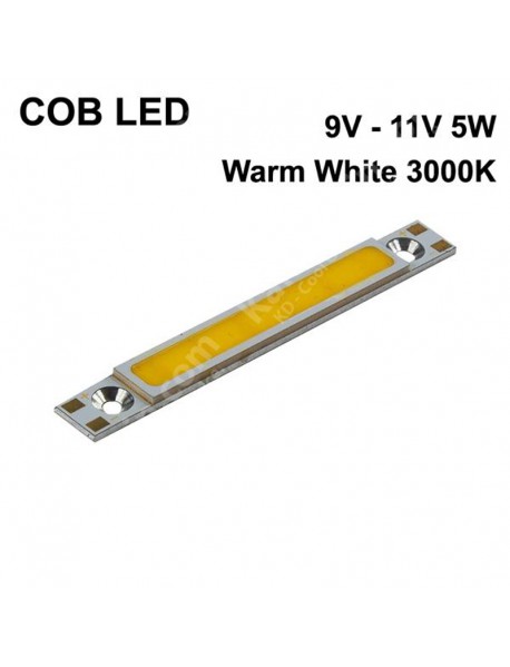SBS 52mm(L) x 6mm(W) COB 5W 500mA Warm White 3000K COB LED Emitter ( 1 pc )