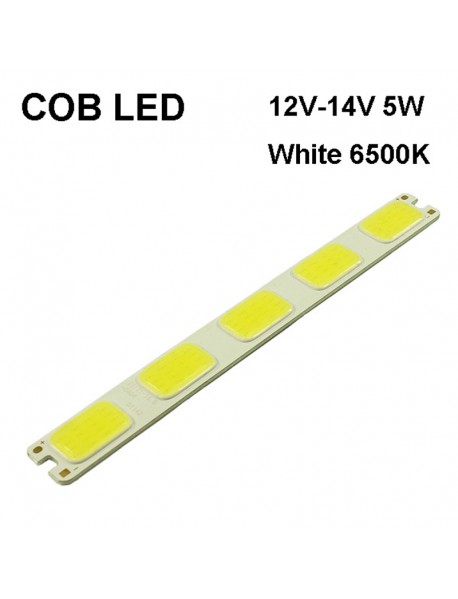 SBS 151mm(L) x 16.5mm(W) COB 12V - 14V 5W 350mA White 6000K COB LED Emitter ( 2 pcs )