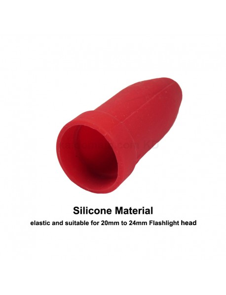 Silicone Elastic Diffuser for 20mm - 24mm Flashlight Head