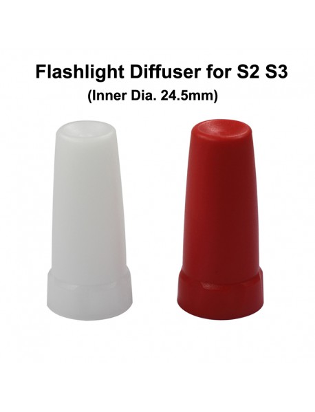 Flashlight Diffuser for S2 S3 Flashlight (Inner Dia. 24.5mm)