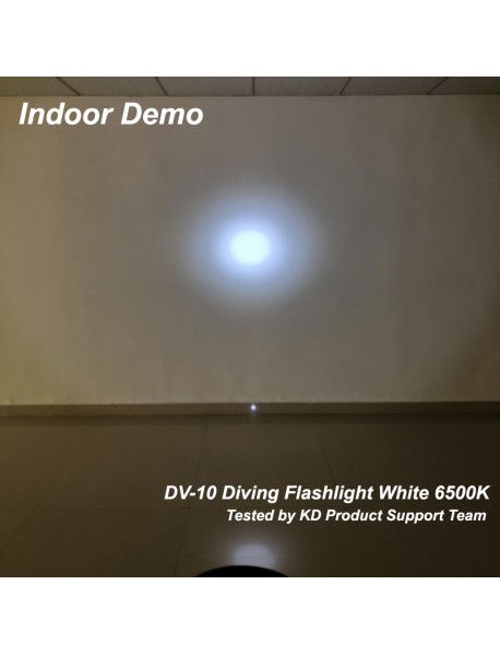 DV10 L2 White 6500K Lumens Stepless Adjusted 26650 Diving Flashlight