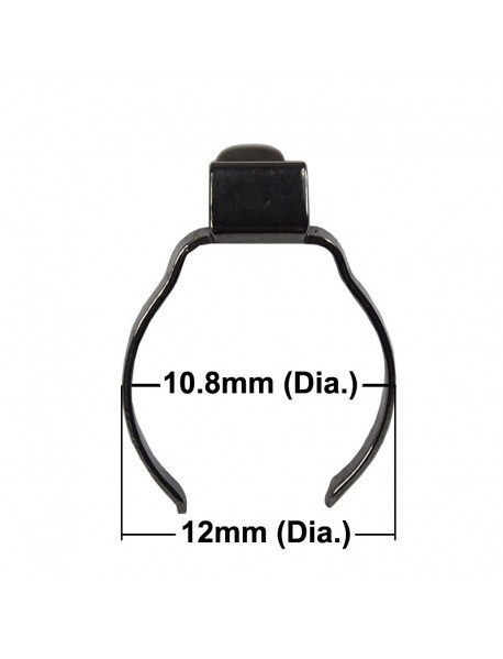 Stainless Steel AAA Flashlight Pocket Clip 35mm (L) x 10.8mm (D)
