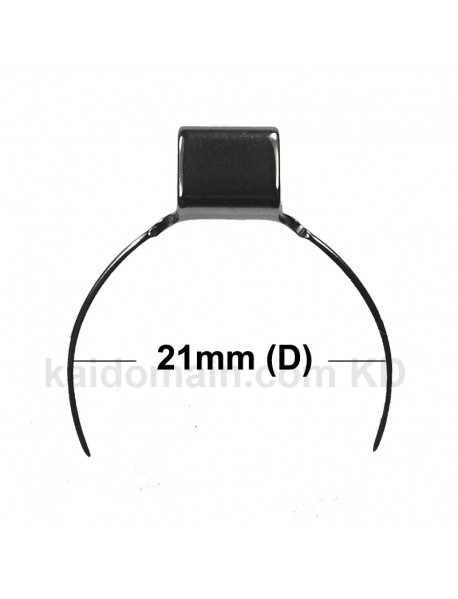 48mm (L) x 21mm (D) Stainless Steel Flashlight Pocket Clip