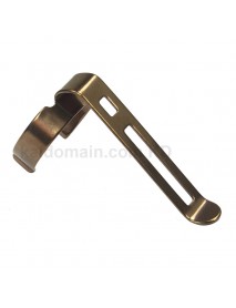 45mm (L) x 21mm (D) Stainless Steel Flashlight Pocket Clip