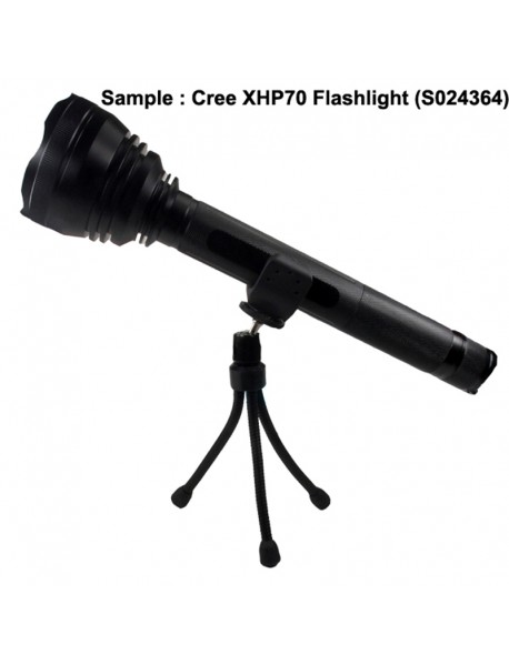 Mini Portable Swivel Adjustable Flashlight Tripod for Flashlight with 28mm - 36cm Dia