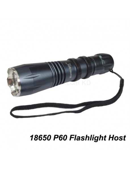 F18 18650 P60 Flashlight Host - Dark Grey