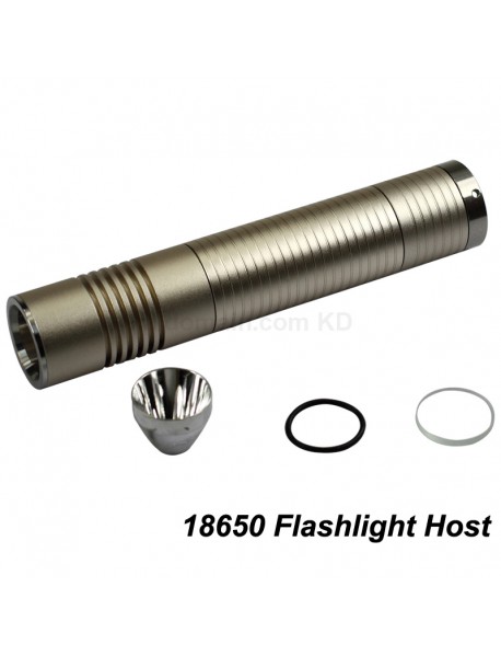 K1 Gold 18650 Flashlight Host 132mm x 26mm