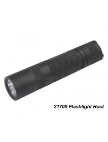 S2 Plus 21700 LED Flashlight Host 126mm x 27mm - Black