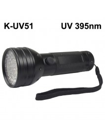 CraftEmotions UV Flashlight LED 90mmx25mm - Excl. 3 x AAA Battery