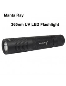 CraftEmotions UV Flashlight LED 90mmx25mm - Excl. 3 x AAA Battery