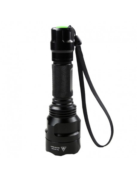 C8 Cree XM-L2 U2 3-Mode OP Flashlight with Green Fluorescent O-ring (1 x 18650)