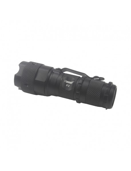 Hugsby P2 XR-E 6500K 230 Lumens 3-Mode LED 16340 Flashlight