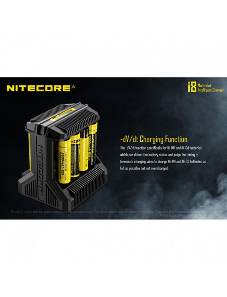 NiteCore i8 Multi-Slot for Intelligent Charger - Black