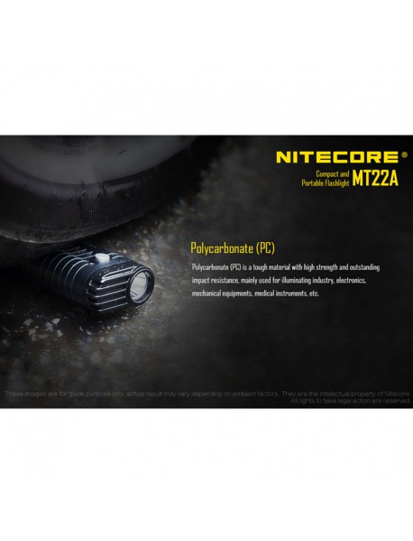 NiteCore MT22A CREE XP-G2 S3 LED 260 Lumens Compact and Portable Flashlight
