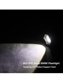 B33 XPE White 6500K 600 Lumens 3-Mode Micro USB Rechargeable Zoomable Flashlight