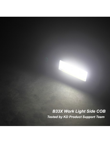 B33S XPE And Side COB 600 Lumens 3-Mode Micro USB Rechargeable Zoomable Flashlight