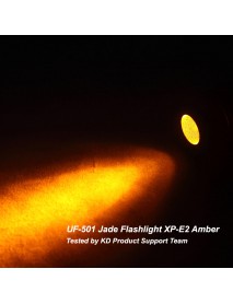 UF-501N XP-E2 Amber 280 Lumens 1-Mode 18650 Jade Flashlight