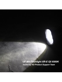 UF-M9 XR-E Q5 White 6500K 600 Lumens 5-Mode 18650 Flashlight