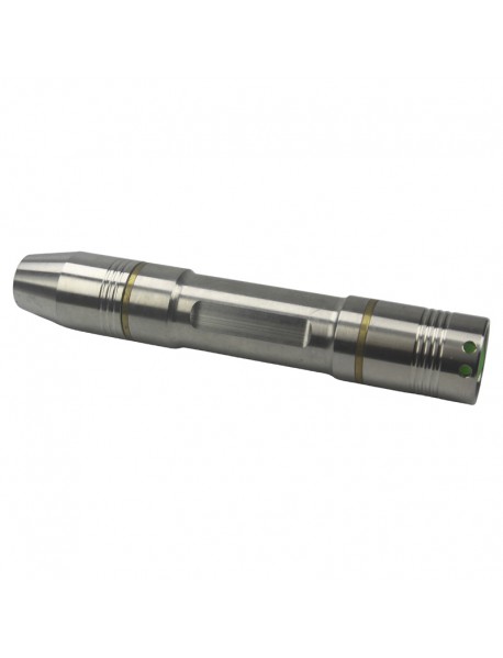 XP-E2 Amber 400 Lumens 3-Mode 18650 Stainless Steel Jade Flashlight