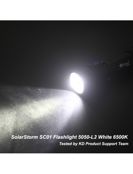 SolarStorm SC01 5050-L2 6500K 230 Lumens 4-Mode 14500 AA Flashlight