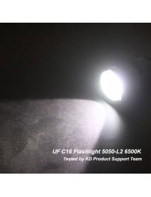 UF C16 5050-L2 6500K 1000 Lumens 5-Mode 18650 Flashlight