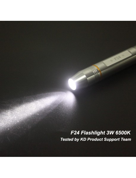 F24 3W 200 Lumens 2-Mode 18650 Flashlight