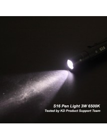 S16 3W 6500K 200 Lumens 1-Mode AAA Pen Light