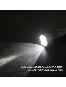 SmilingShark SS-612 XP-E 6500K 600 Lumens 3-Mode 18650 LED Flashlight