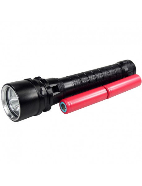 3 x Cree XM-L2 Stepless Adjusted LED Diving Flashlight (2 x 18650)