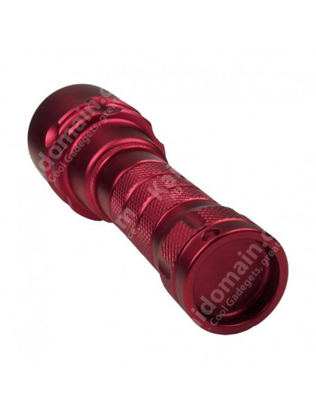 D124 Cree XM-L2 U2 1000 Lumens Stepless Adjusted Diving LED Flashlight - Red (1x18650)