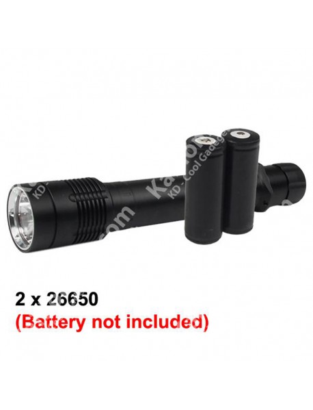 KDD106 Cree XM-L2 U2 4-Mode 1200 Lumens Diving LED Flashlight (2 x 26650)