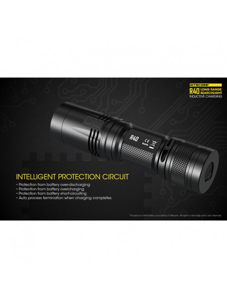 Nitecore R40 CREE XP-L HI V3 1000 lumens 8-Mode Flashlight ( 1 x 26650 )