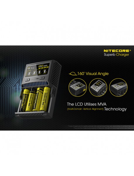 NiteCore SC4 Superb Charger with 4 Slots - Black