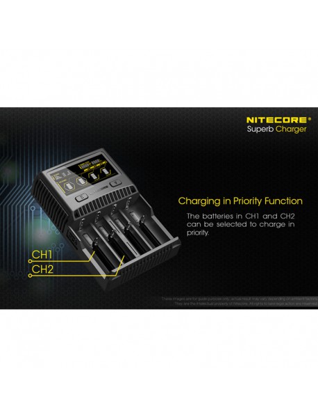 NiteCore SC4 Superb Charger with 4 Slots - Black
