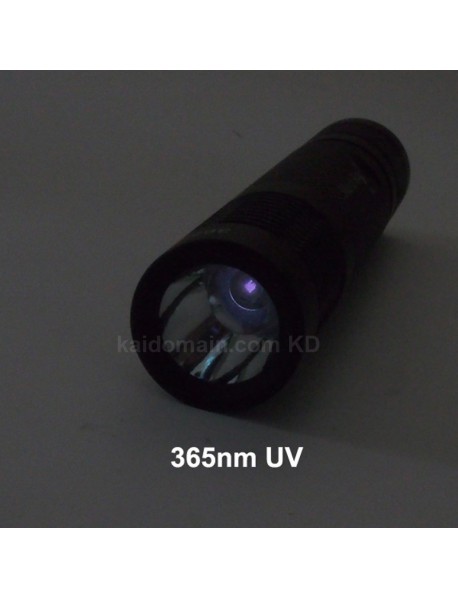 Manta Ray UV365nm /  UV395nm UV Flashlight - Black ( 1x18650 )